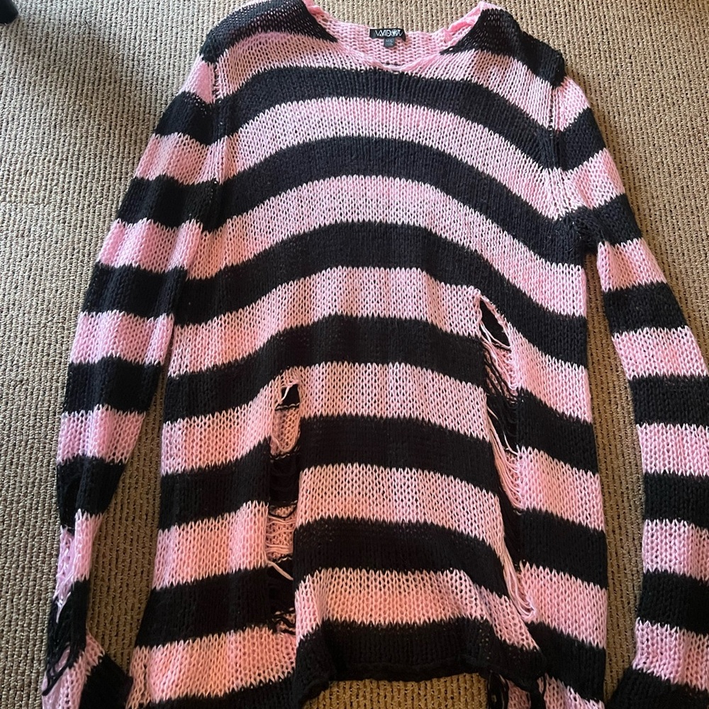 Pink And Black Stripes
